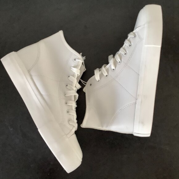 American Eagle White Sneakers Ankle Sz 9 NWT - Picture 7 of 12